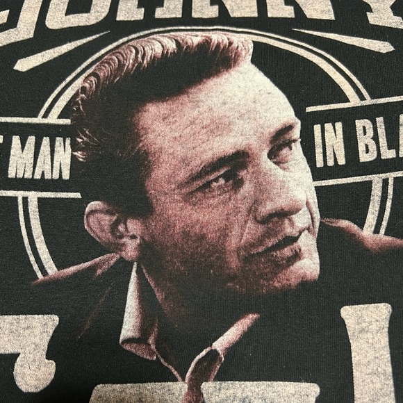 JOHNNY Cash The Man in Black Men’s Tee (Sz L) - Picture 3 of 6
